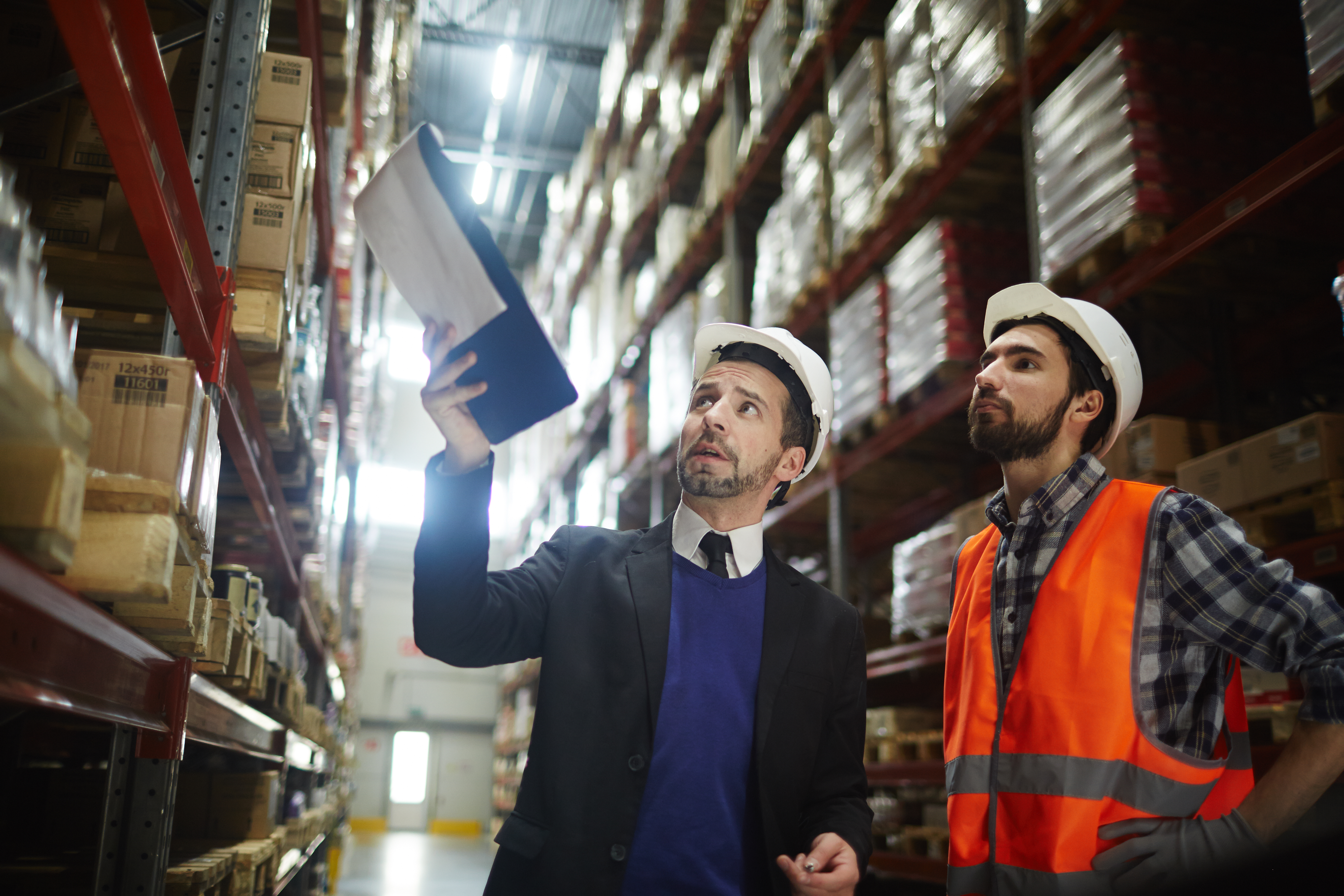 employees working in a retail warehouse