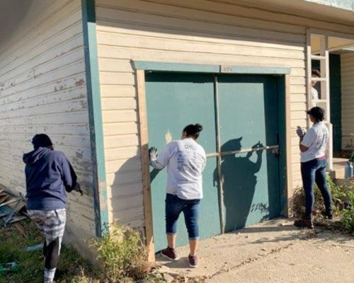 6stone community powered revitalization cpr texas 2019 painting garage door