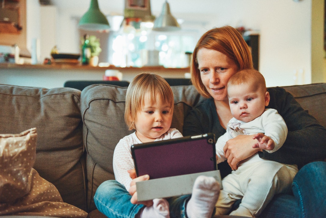 family staying at home during covid-19